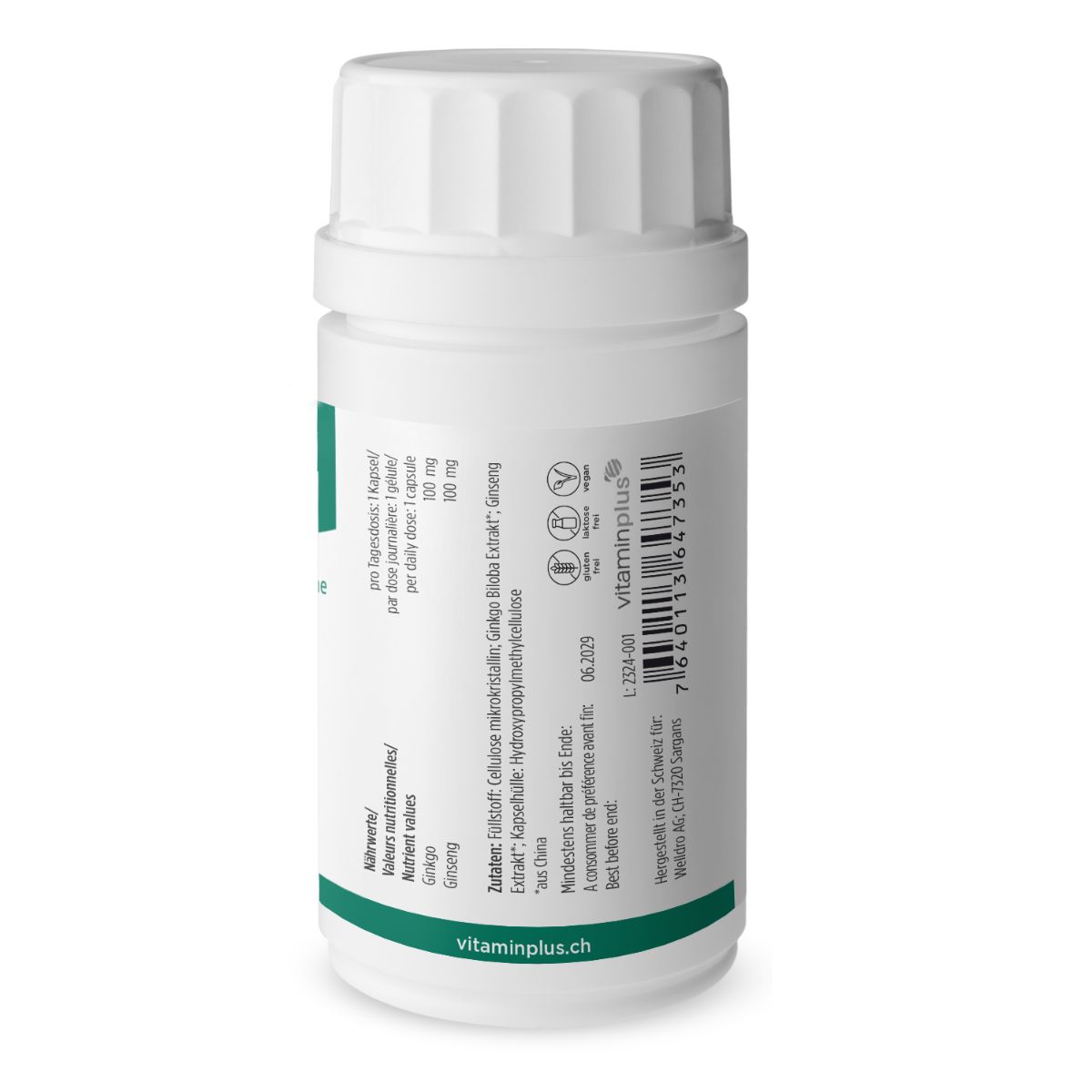 Vitaminplus Ginkgo & Ginseng Kapseln 90 Stück Vitaminplus Ginkgo & Ginseng Kapseln 90 Stück