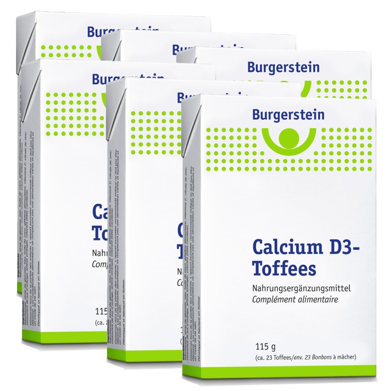 Burgerstein Calcium D3-Toffees 6x 115 g