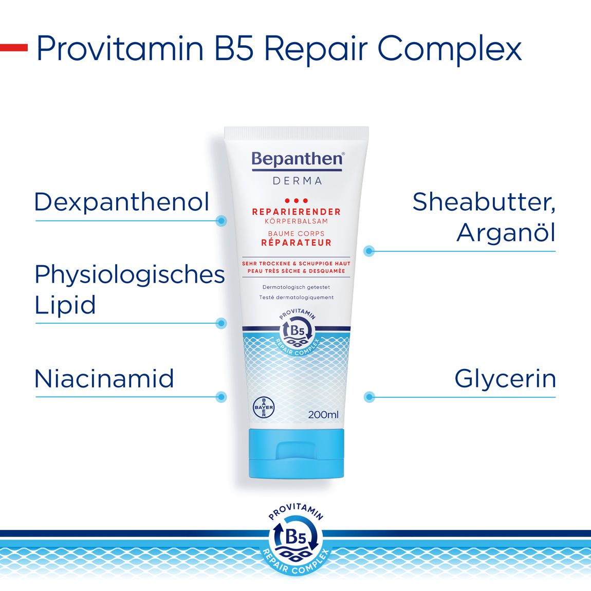 Bepanthen Derma Reparierender Körperbalsam 200 ml Bepanthen Derma Reparierender Körperbalsam 200 ml
