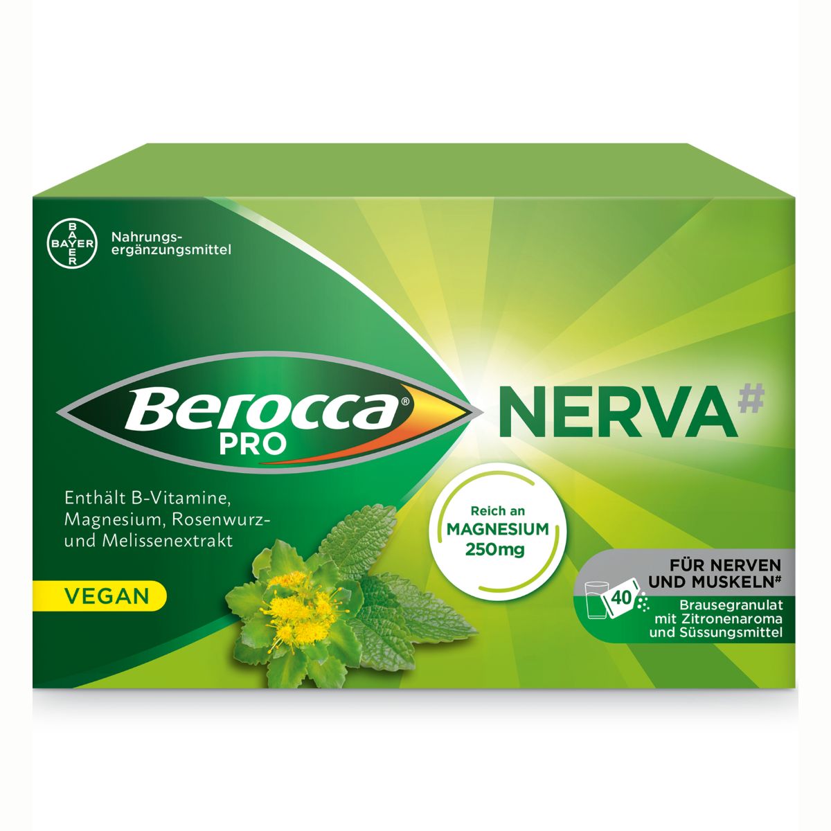 Berocca Pro Nerva Brausegranulat 40 Stück Berocca Pro Nerva Brausegranulat 40 Stück