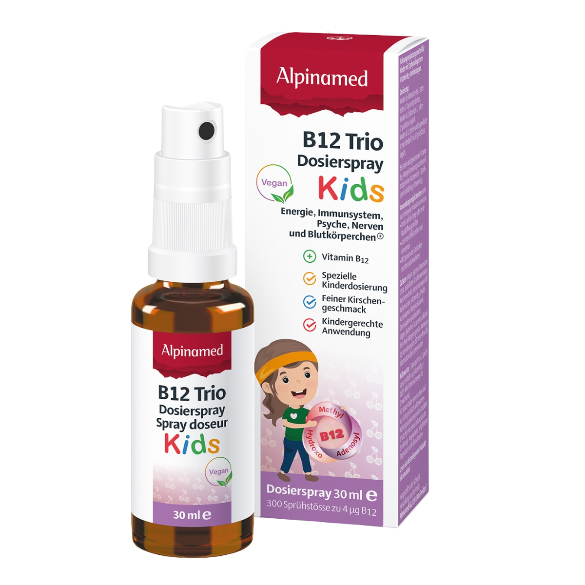 Alpinamed B12 Trio Dosierspray Kids Flasche 30 ml Alpinamed B12 Trio Dosierspray Kids Flasche 30 ml