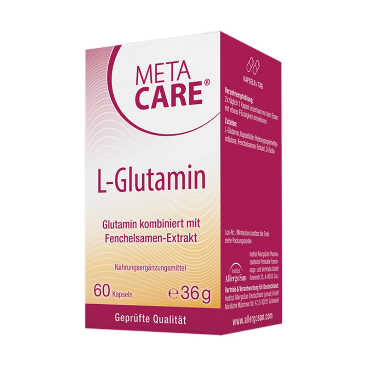 Metacare L-Glutamin Kapseln 60 Stück Metacare L-Glutamin Kapseln 60 Stück