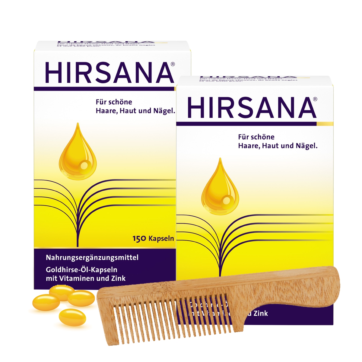 Hirsana Goldhirse Öl Kapseln 2x 150 Kapseln Hirsana Goldhirse Öl Kapseln 2x 150 Kapseln