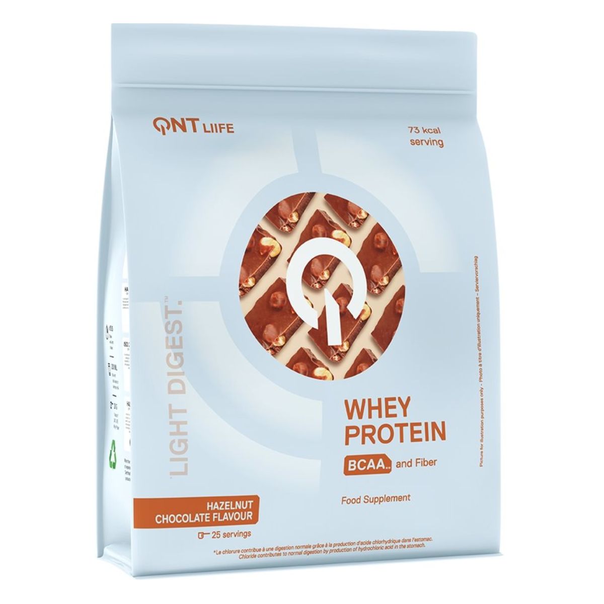 QNT Light Digest Whey Protein 500 g Hazelnut Choco