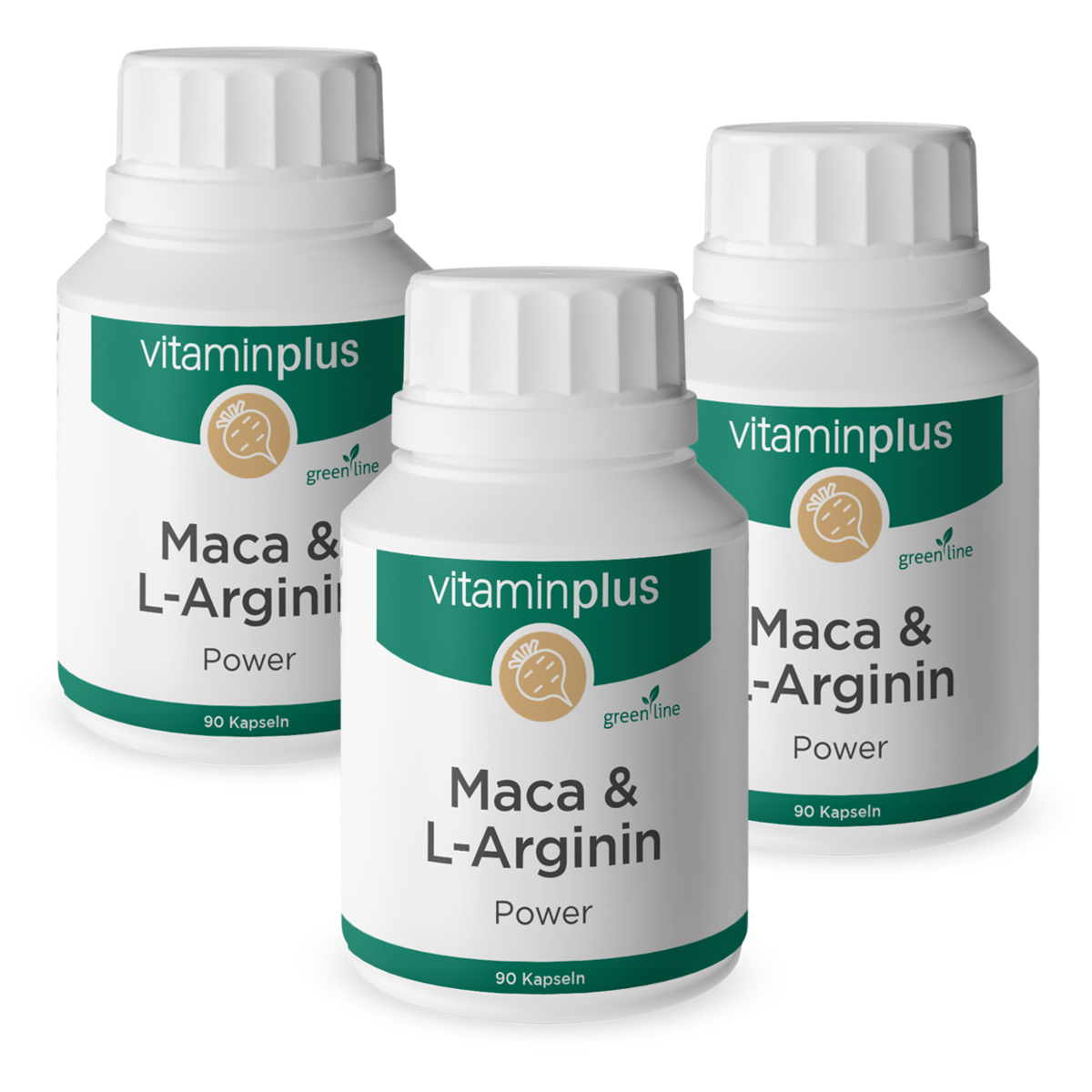Vitaminplus Maca & L-Arginin im Trio Angebot