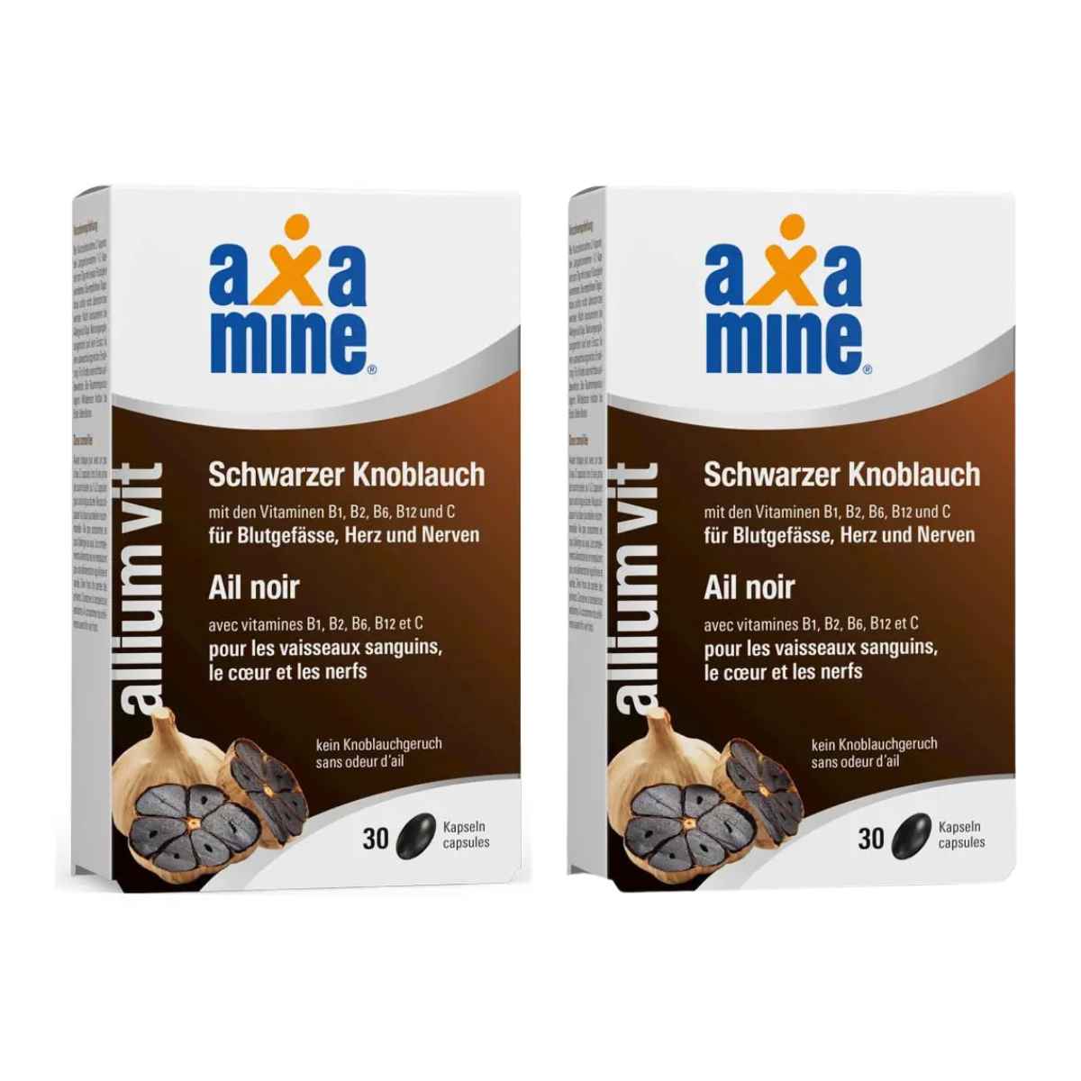 Axamine alliumVit Schwarzer Knoblauch 2x 30 Kapseln