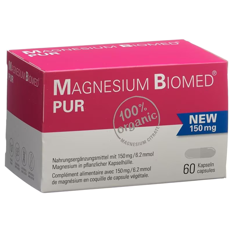 MAGNESIUM BIOMED PUR Kapseln 60 Stück MAGNESIUM BIOMED PUR Kapseln 60 Stück
