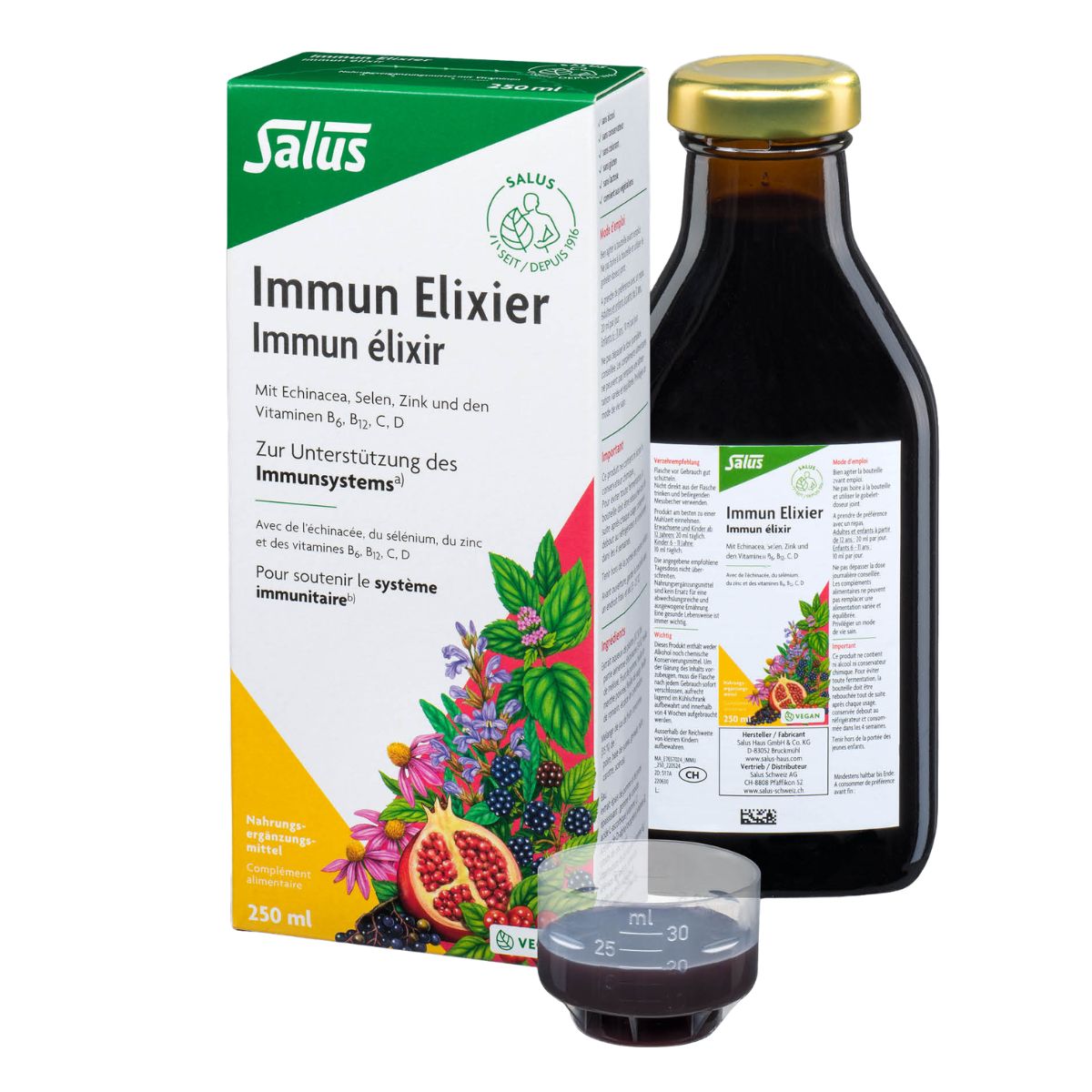 Salus élixir immunitaire avec échinacée flacon de 250 ml