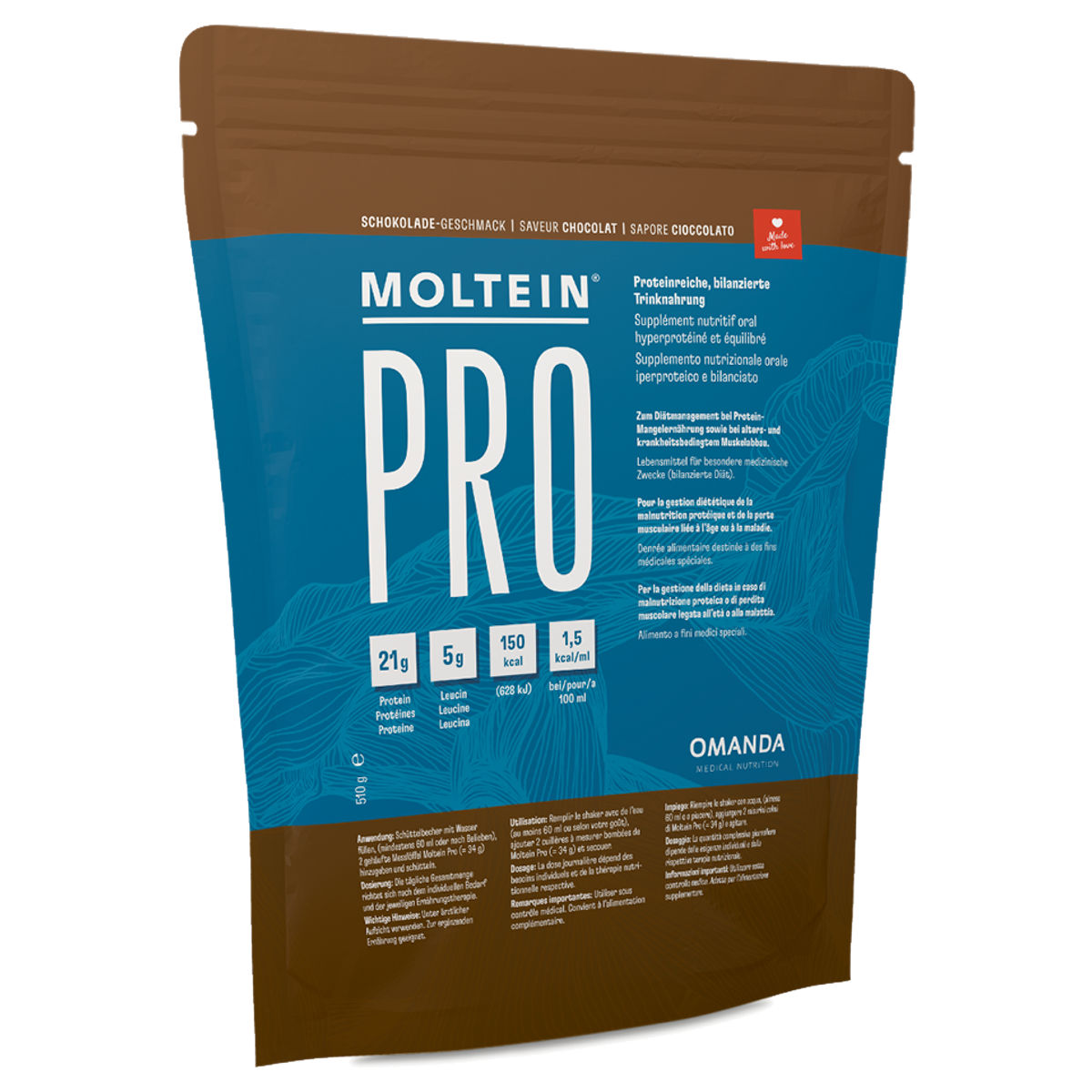 Moltein Pro 1.5 Schokolade Beutel 510 g