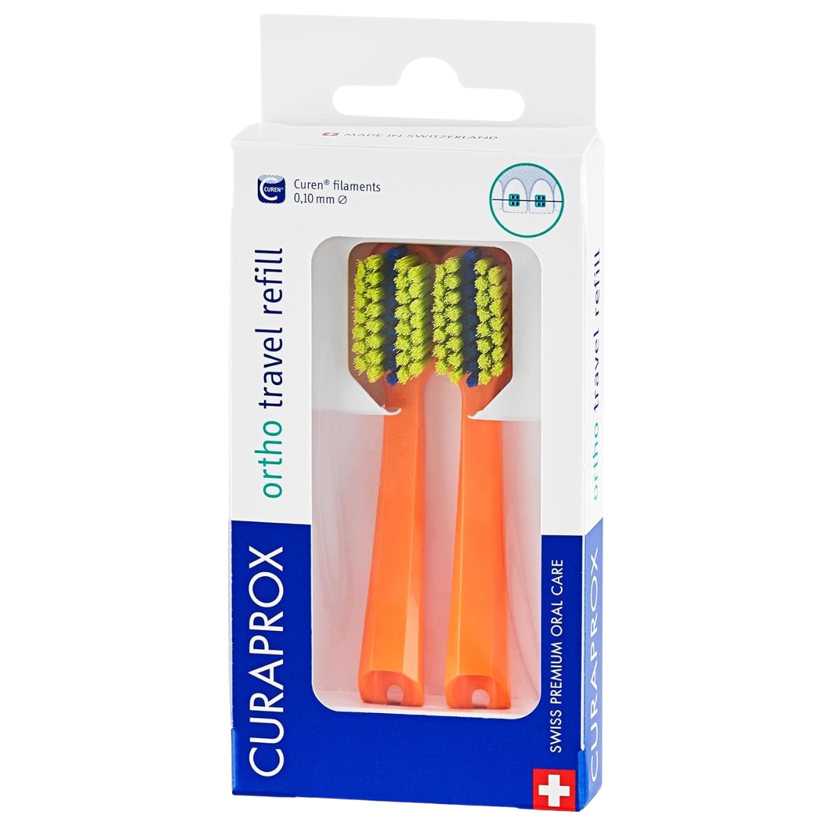 Curaprox CS 5460 Travel Set Ortho refill orange