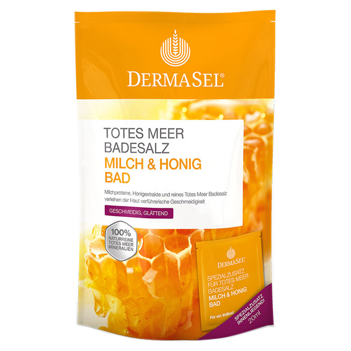Dermasel Badesalz Milch & Honig Beutel 400 g Dermasel Badesalz Milch & Honig Beutel 400 g