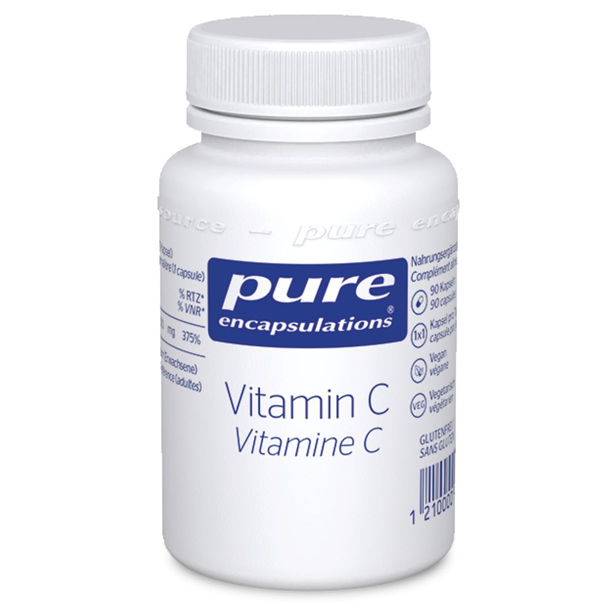 Pure Vitamin C Kapseln Dose 90 Stück Pure Vitamin C Kapseln Dose 90 Stück