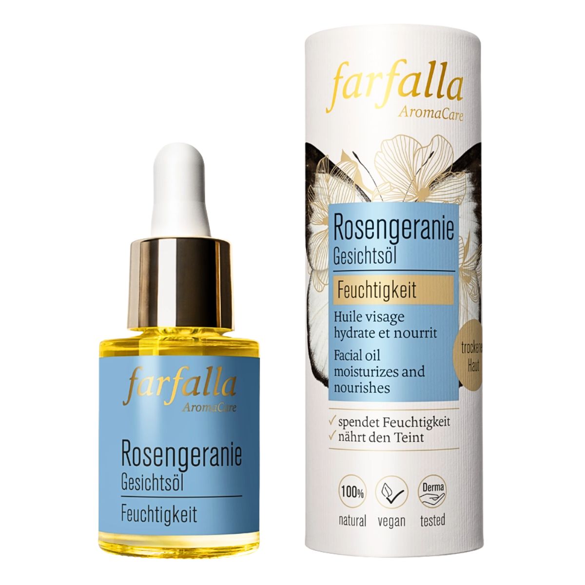 FARFALLA Gesichtsöl Rosengeranie 15 ml