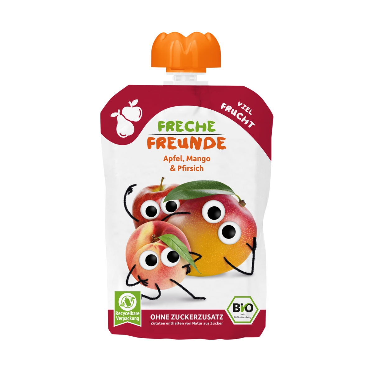 Amis coquins Pomme, mangue & pêche 100 g Amis coquins Pomme, mangue & pêche 100 g