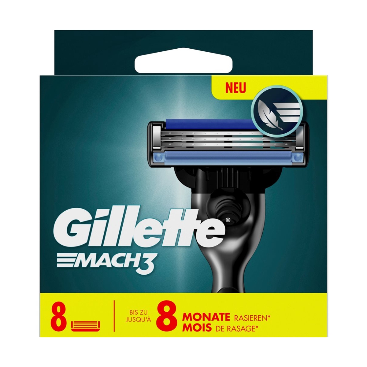 GILLETTE Mach3 Systemklingen 8 Stück GILLETTE Mach3 Systemklingen 8 Stück