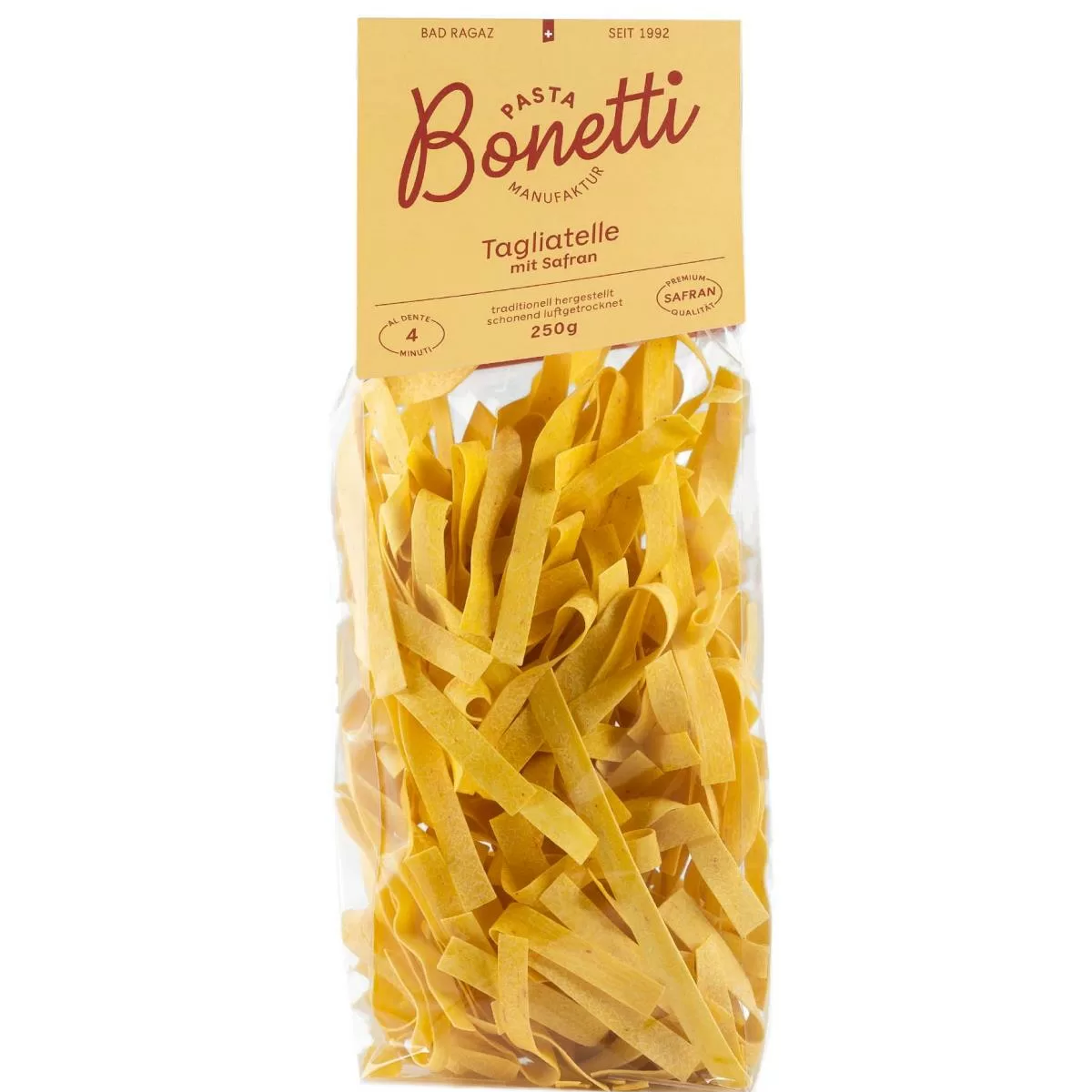 BONETTI Tagliatelle (10mm) Safran 250 g BONETTI Tagliatelle (10mm) Safran 250 g
