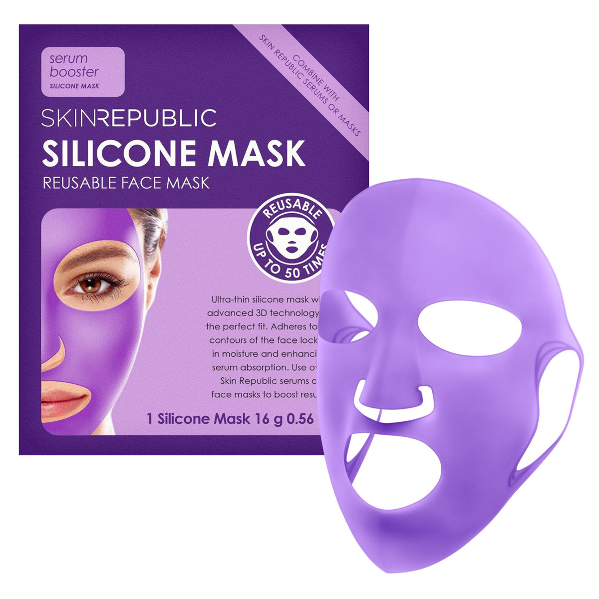 Skin Republic Reusable Silicone Mask Beutel