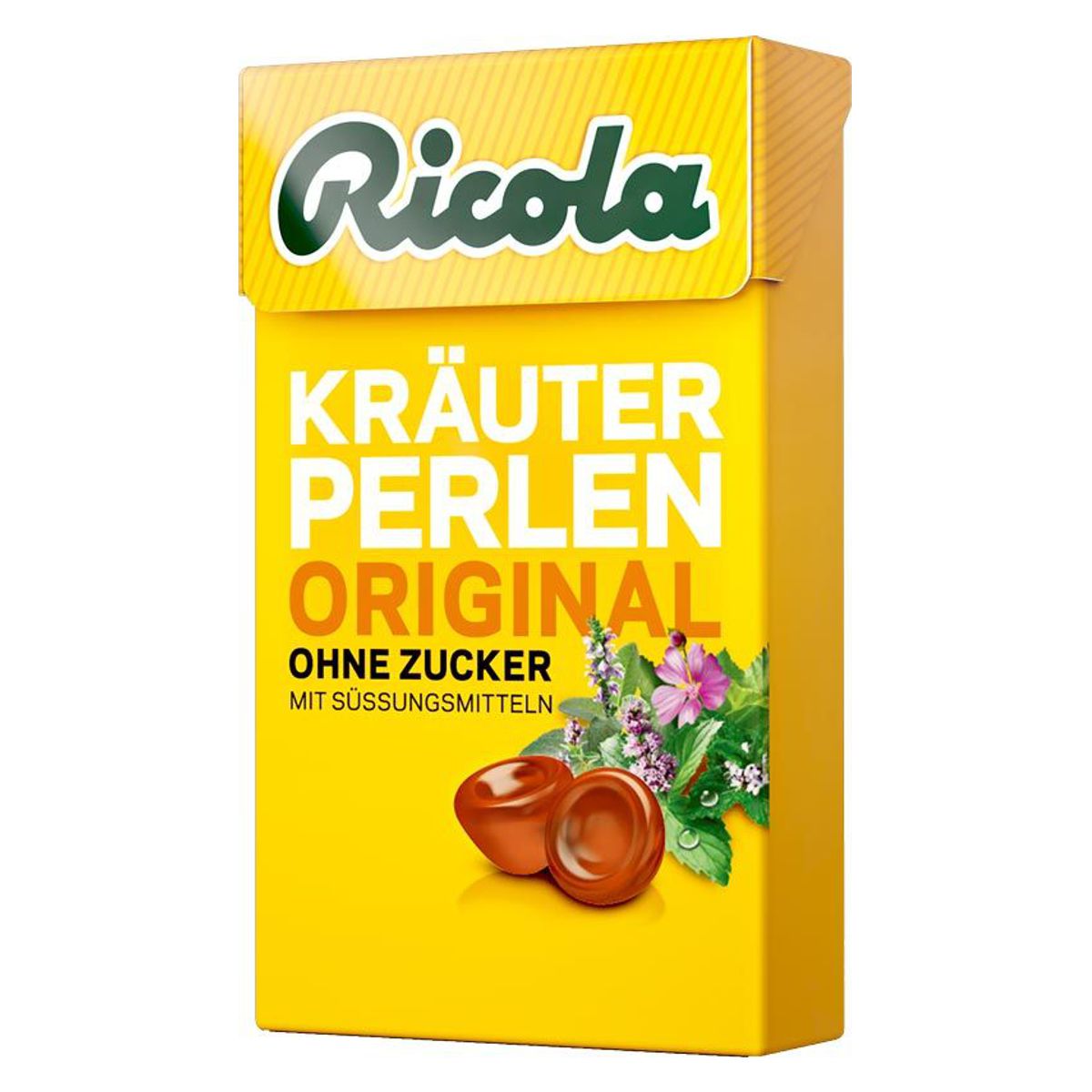 Ricola Kräuter Perlen Original Bonbon ohne Zucker Box 25 g Ricola Kräuter Perlen Original Bonbon ohne Zucker Box 25 g