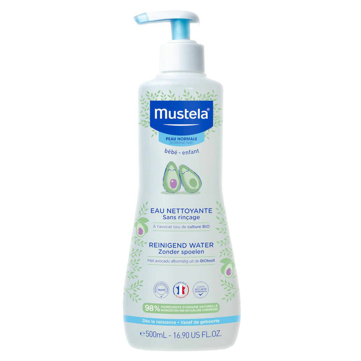 Mustela Reinigungsfluid ohne Abspülen normale Haut 500ml