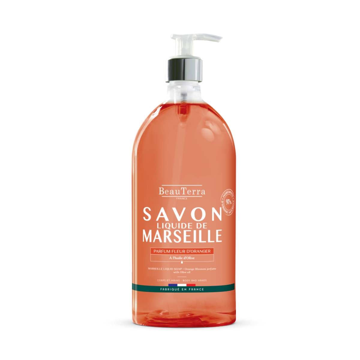 BeauTerra Flüssigseife Marseille Orangenblüte