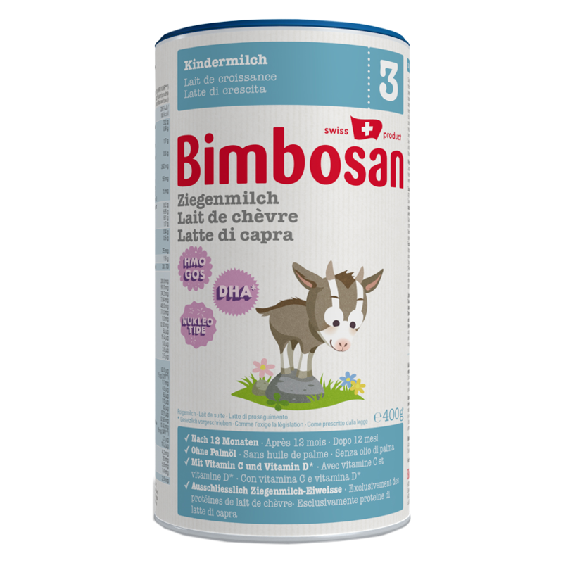 Bimbosan Ziegenmilch 3 Kinder Dose 400 g