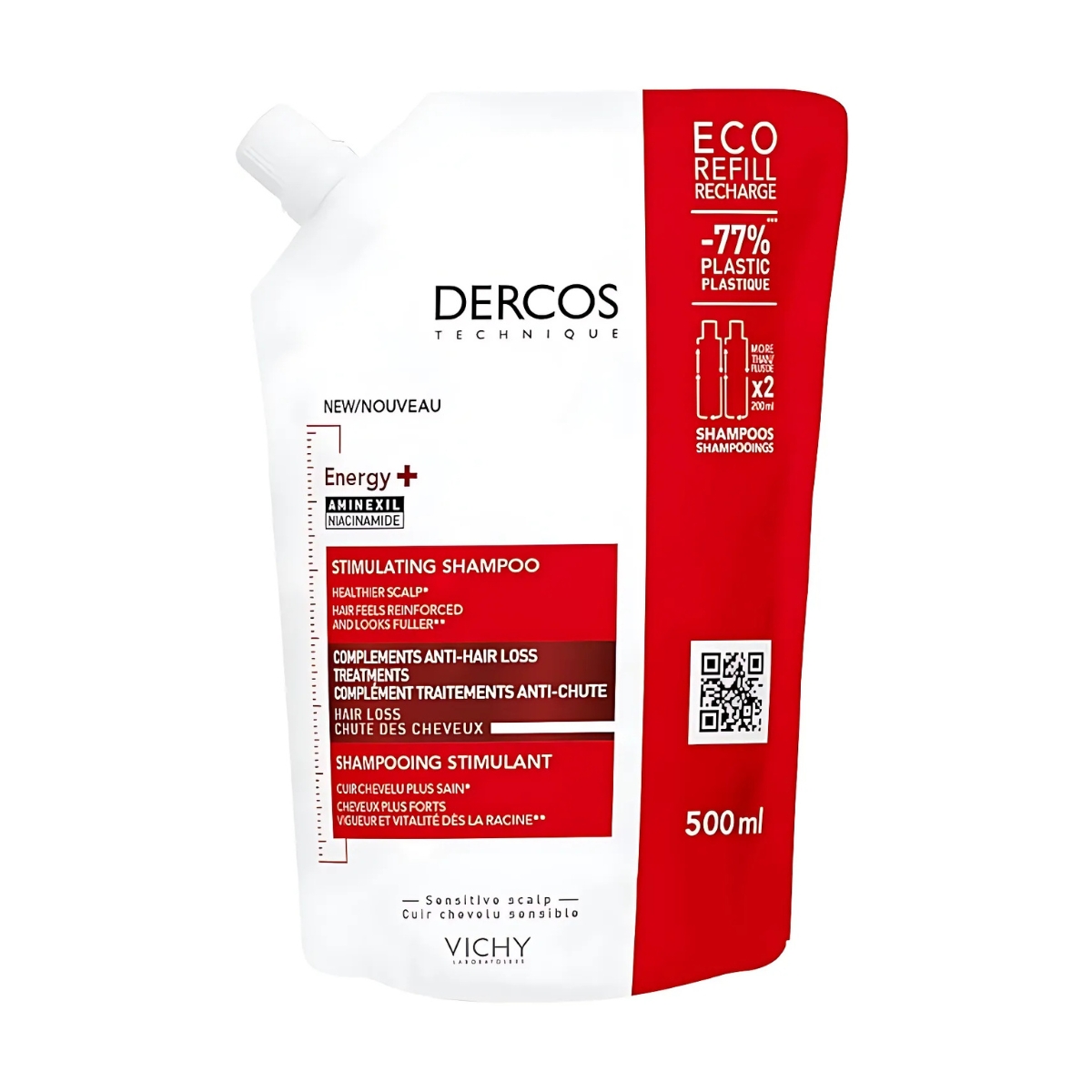 Vichy Dercos Vital Shampoo mit Aminexil Nachfüllung 500 ml Vichy Dercos Vital Shampoo mit Aminexil Nachfüllung 500 ml