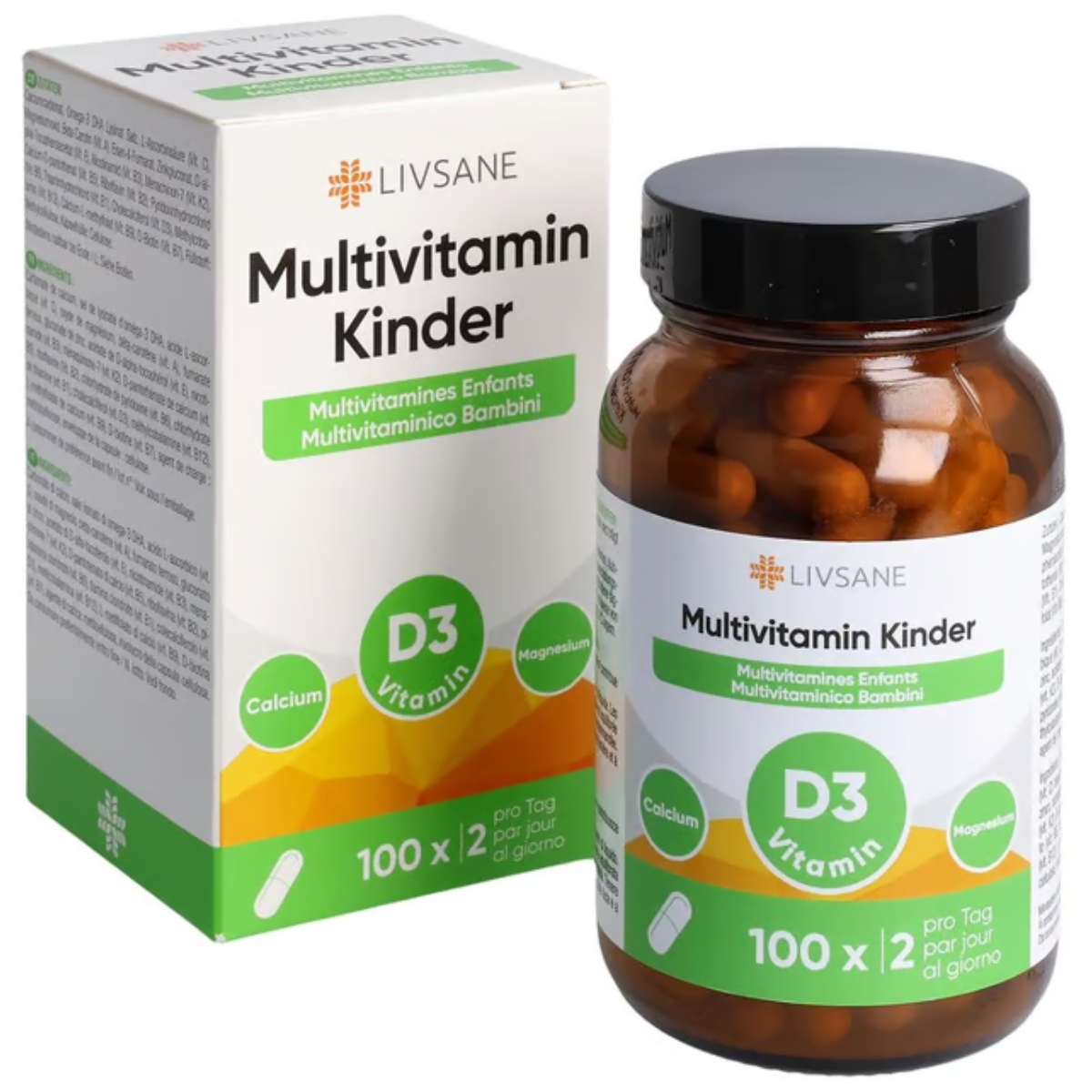 Livsane Multivitamin Kids Kapseln 100 Stück Livsane Multivitamin Kids Kapseln 100 Stück