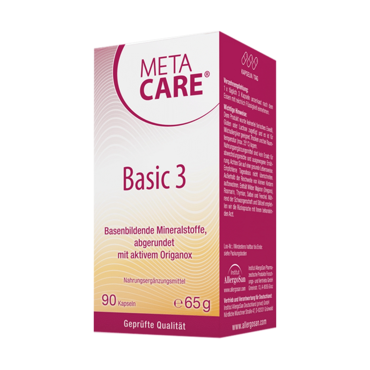 Metacare Basic 3 Kapseln 90 Stück Metacare Basic 3 Kapseln 90 Stück