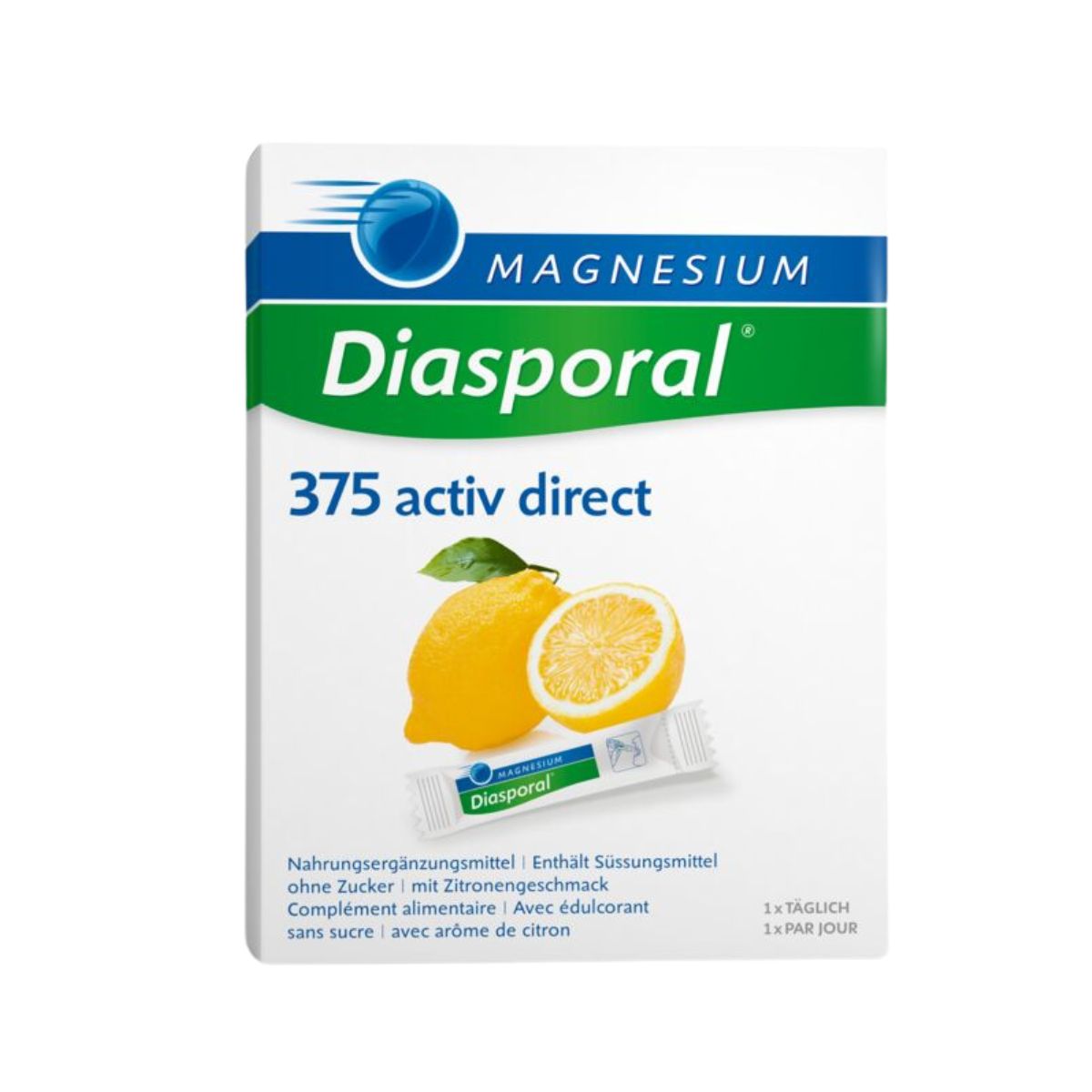 MAGNESIUM Diasporal Activ Direct zitrone 20 Stück