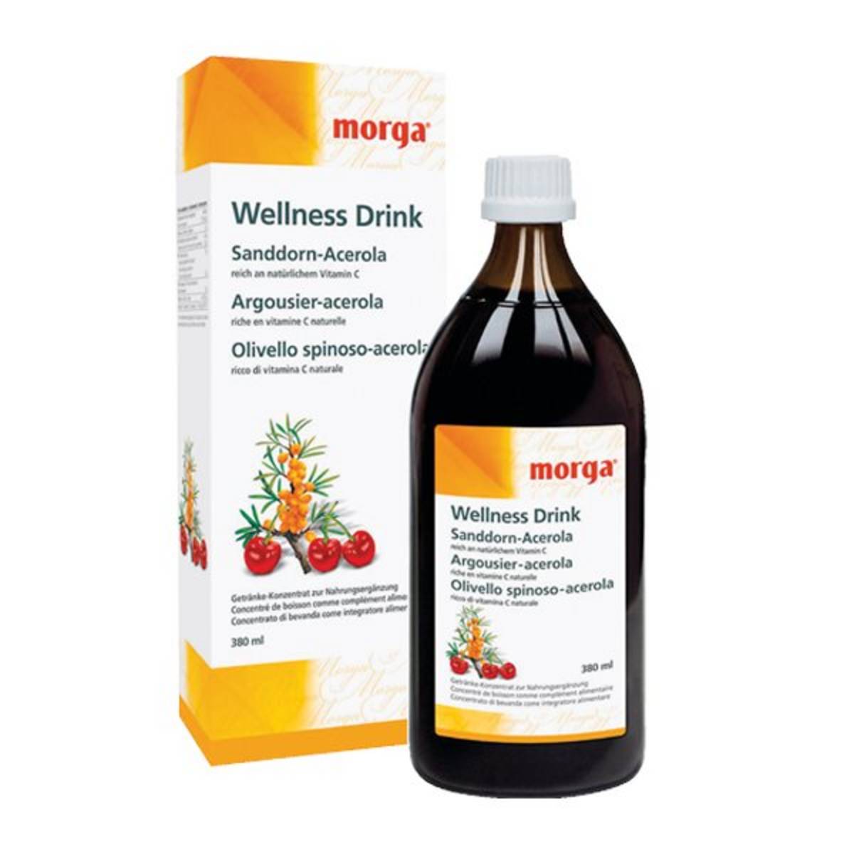 MORGA Sanddorn Wellness Drink Fl 380 ml MORGA Sanddorn Wellness Drink Fl 380 ml