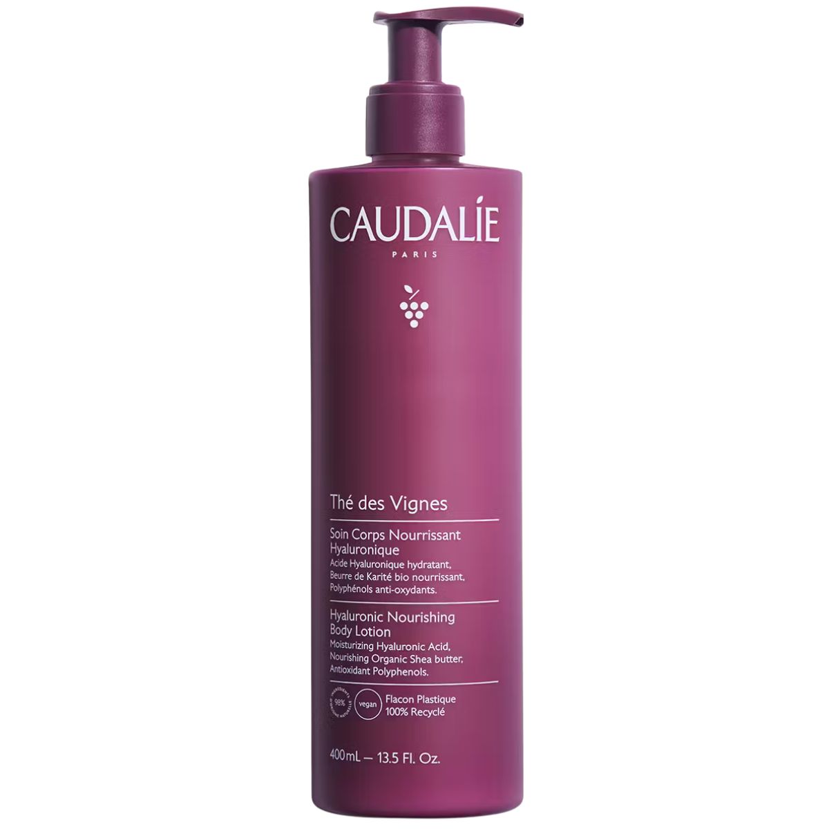 Caudalie Thé des Vignes nährende Körperpflege mit Hyaluronsäure 400 ml