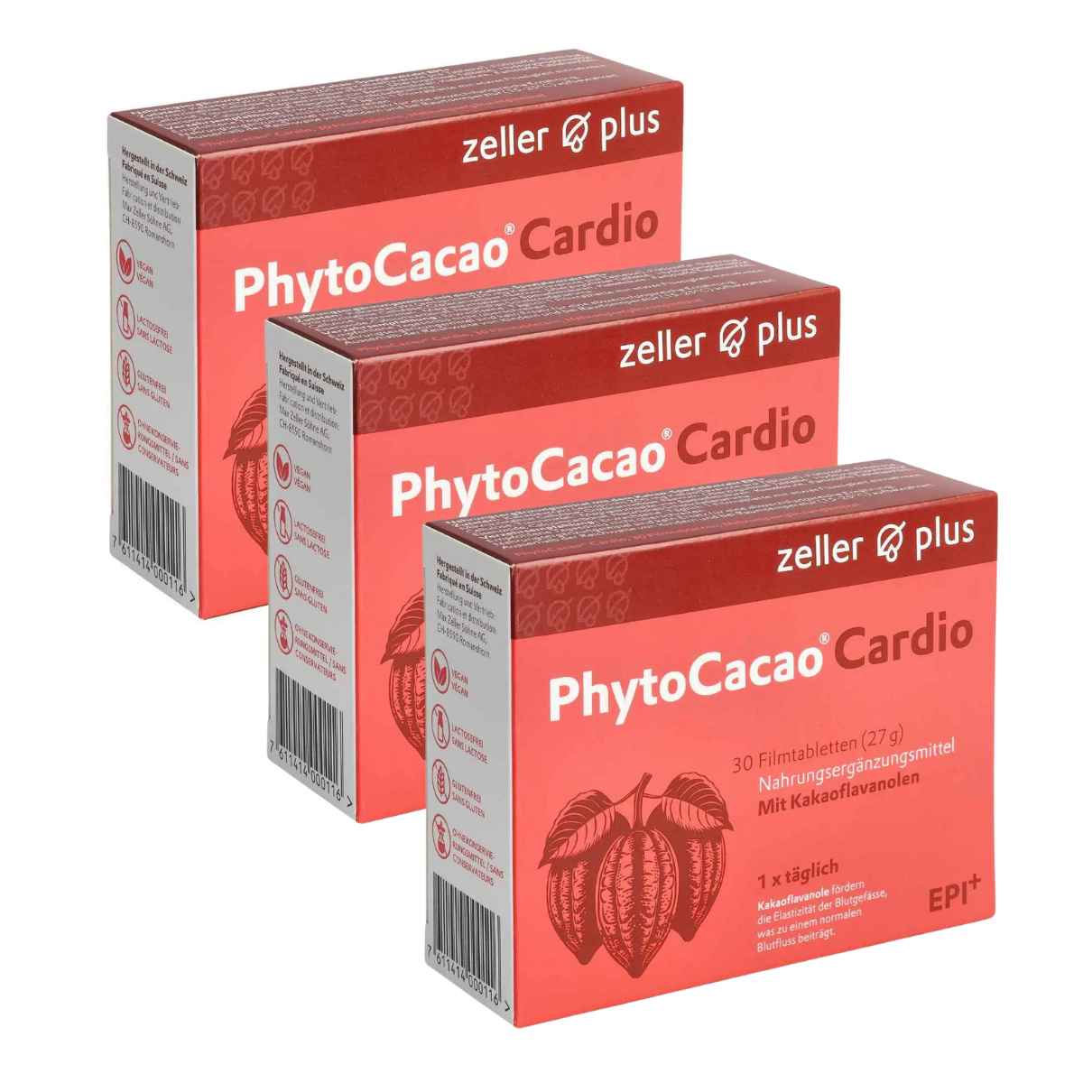 Zeller Phytocacao Cardio Filmtabletten 3x 30 Stück