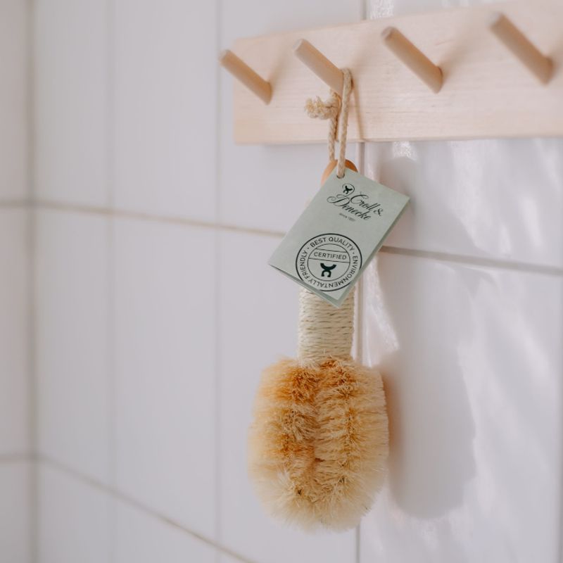 Massagebürste rund mit Sisalborsten | 60502 Massagebürste rund mit Sisalborsten | 60502