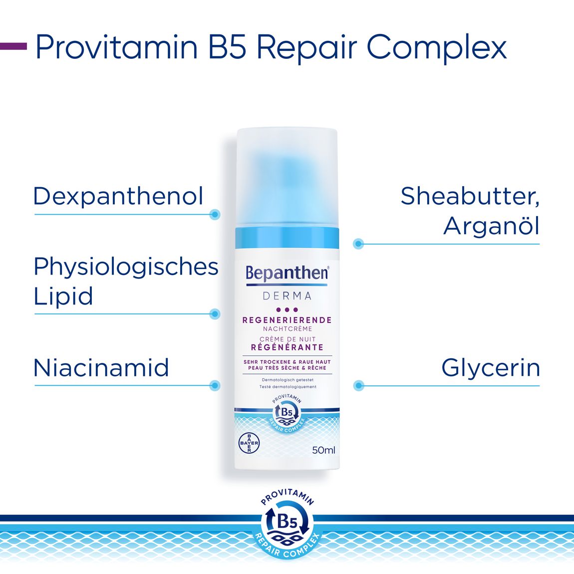 Bepanthen Derma Regenerierende Nachtcreme 50 ml Bepanthen Derma Regenerierende Nachtcreme 50 ml