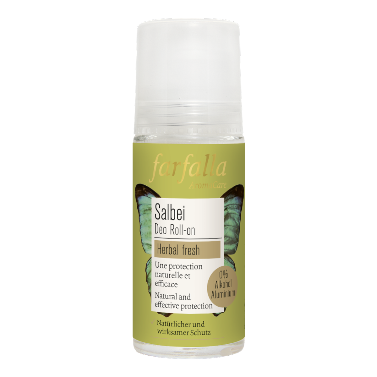 FARFALLA Kräuter Deo Roll-on Salbei 50 ml FARFALLA Kräuter Deo Roll-on Salbei 50 ml