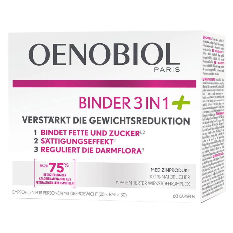 OENOBIOL Binder 3 in 1 Plus Kapseln 60 Stück OENOBIOL Binder 3 in 1 Plus Kapseln 60 Stück