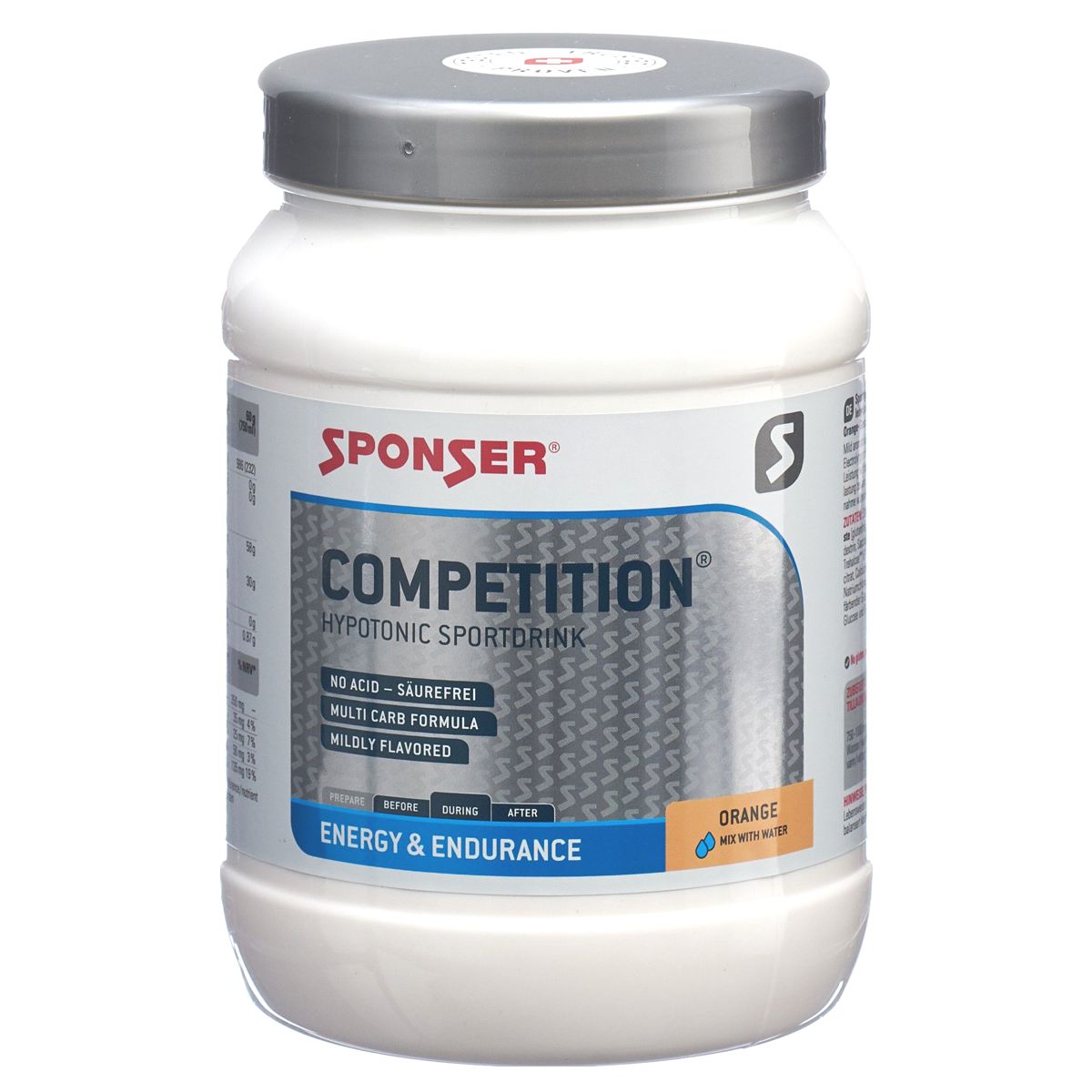 Sponser Energy Competition Pulver Dose 1000 g Sponser Energy Competition Pulver Dose 1000 g