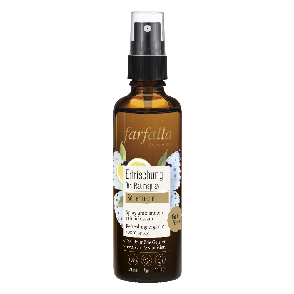 FARFALLA Sei erfrischt Zitrone Erfrischung Bio-Raumspray 75 ml