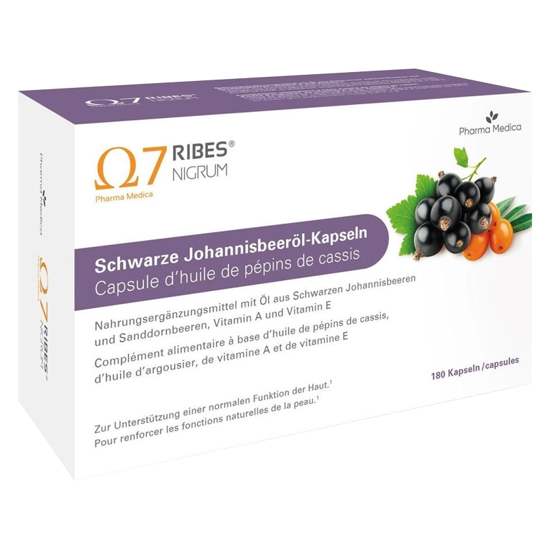 Ribes Nigrum Schwarze Johannisbeeröl Kapseln 180 Stück Ribes Nigrum Schwarze Johannisbeeröl Kapseln 180 Stück