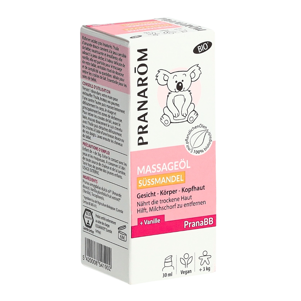 Pranarom PranaBB Massageöl Süssmandel Bio 30 ml