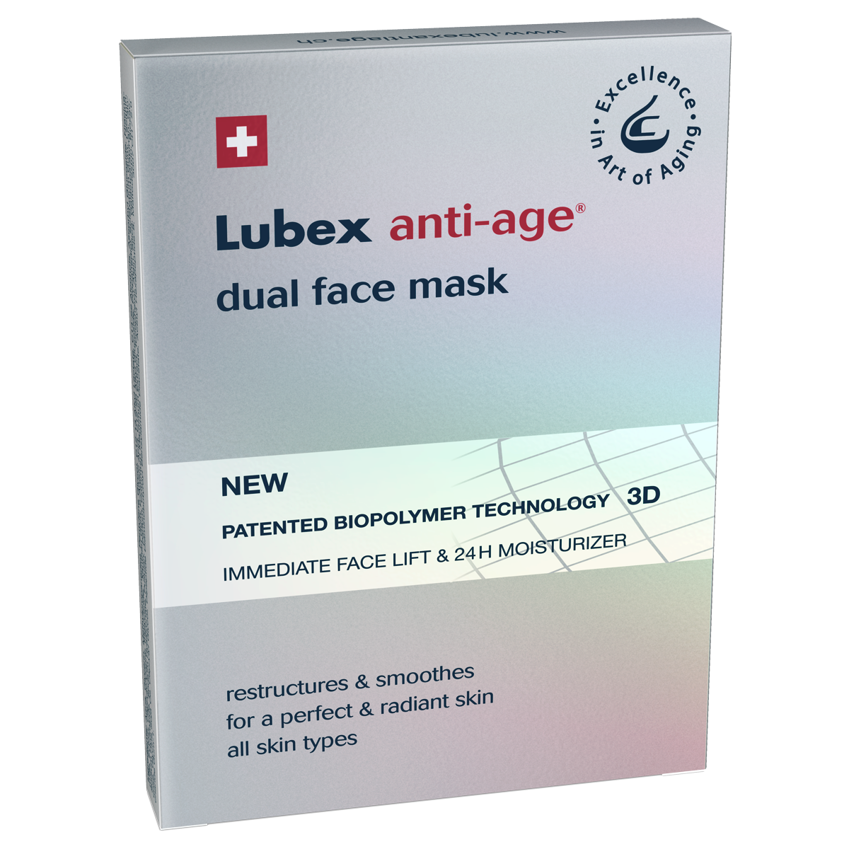 Lubex Anti-Age dual face Mask Beutel 4 Stück