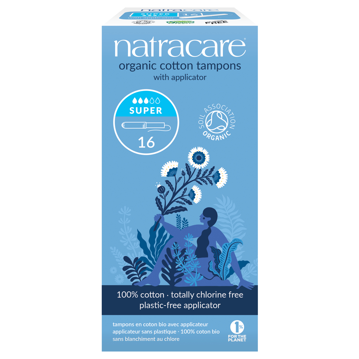 Natracare Tampons mit Applikator super 16 Stück Natracare Tampons mit Applikator super 16 Stück