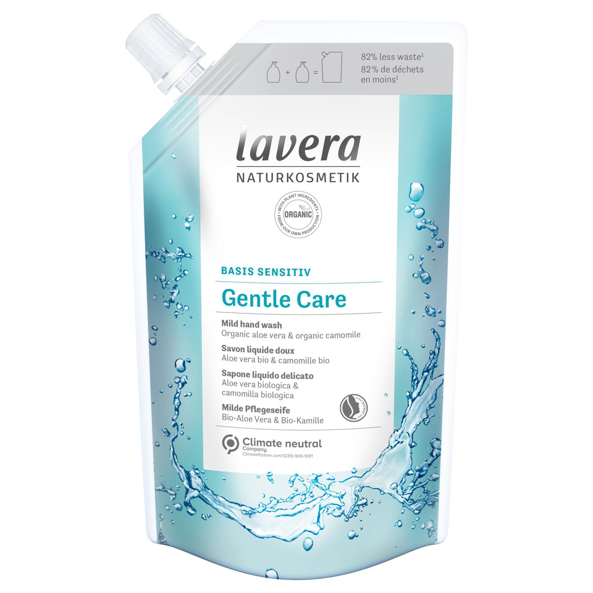 Lavera Pflegeseife Gentle Care Nachfüllbeutel 500 ml