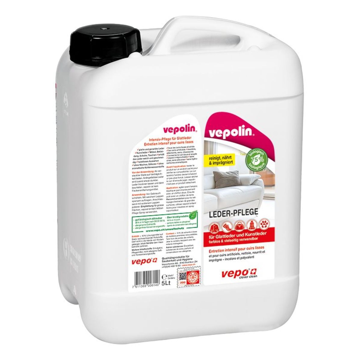 Vepolin Lederpflege farblos 5 L