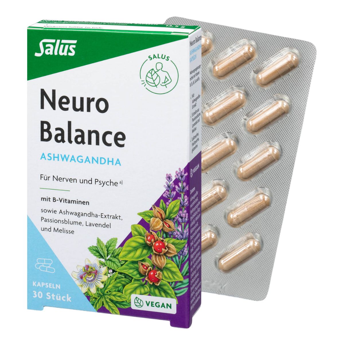 Salus Neuro Balance gélules d'ashwagandha 30 gélules