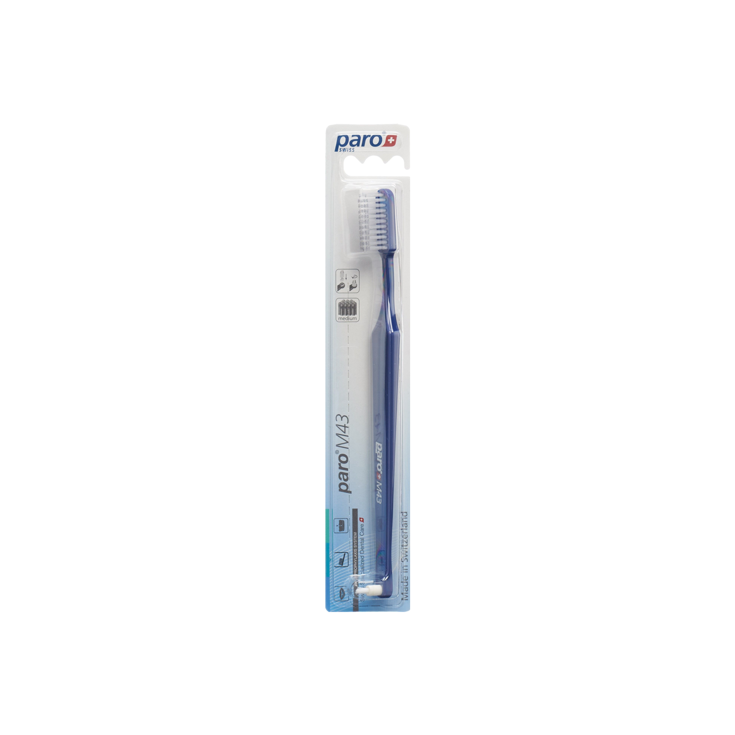 Paro Zahnbürste M43 medium 4-reihig mit Interspace