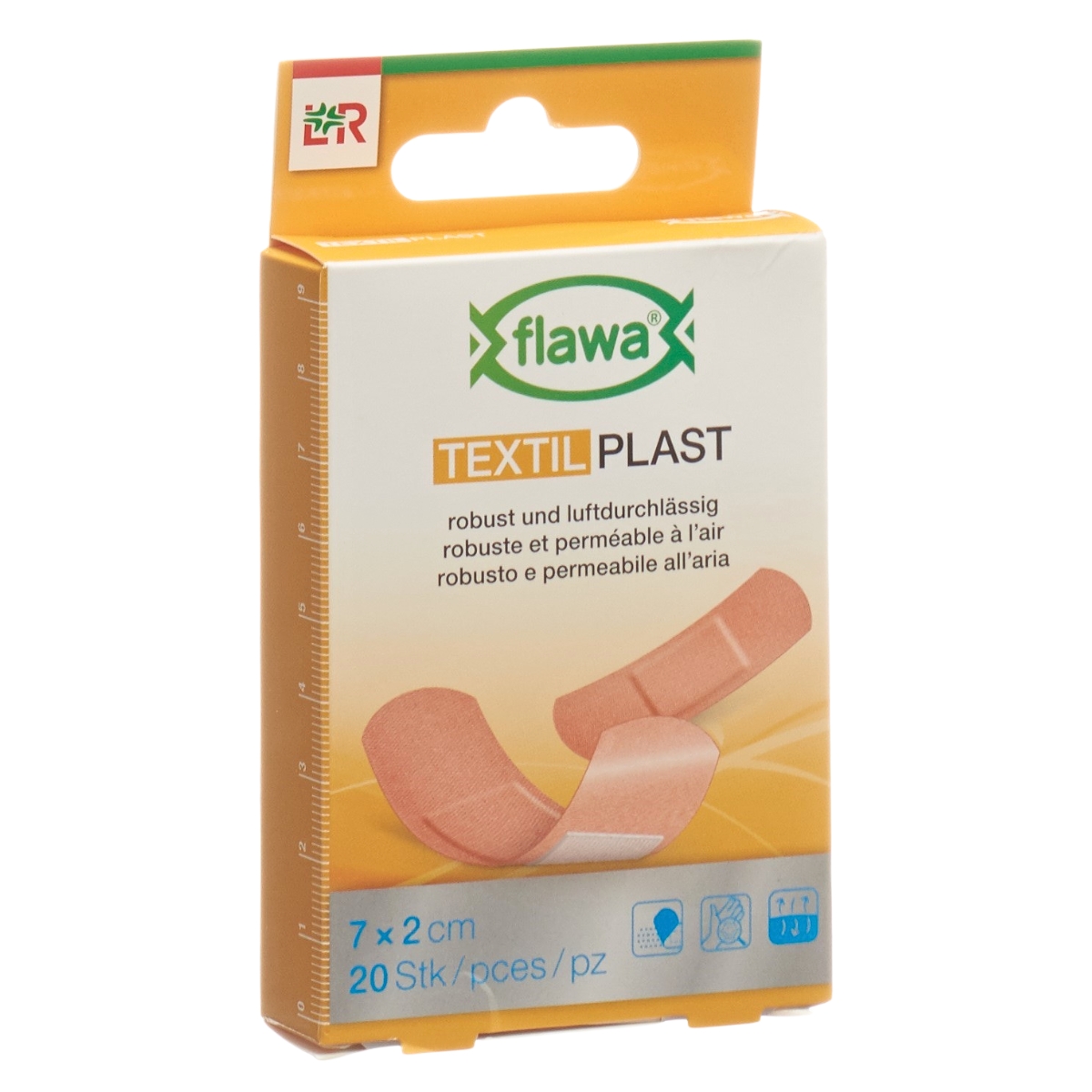 Flawa Textil Plast Schnellverband 2 x 7 cm 20 Stück