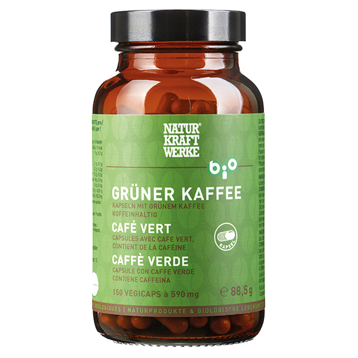 Naturkraftwerke Grüner Kaffee Vegicaps Bio 150 Stück Naturkraftwerke Grüner Kaffee Vegicaps Bio 150 Stück