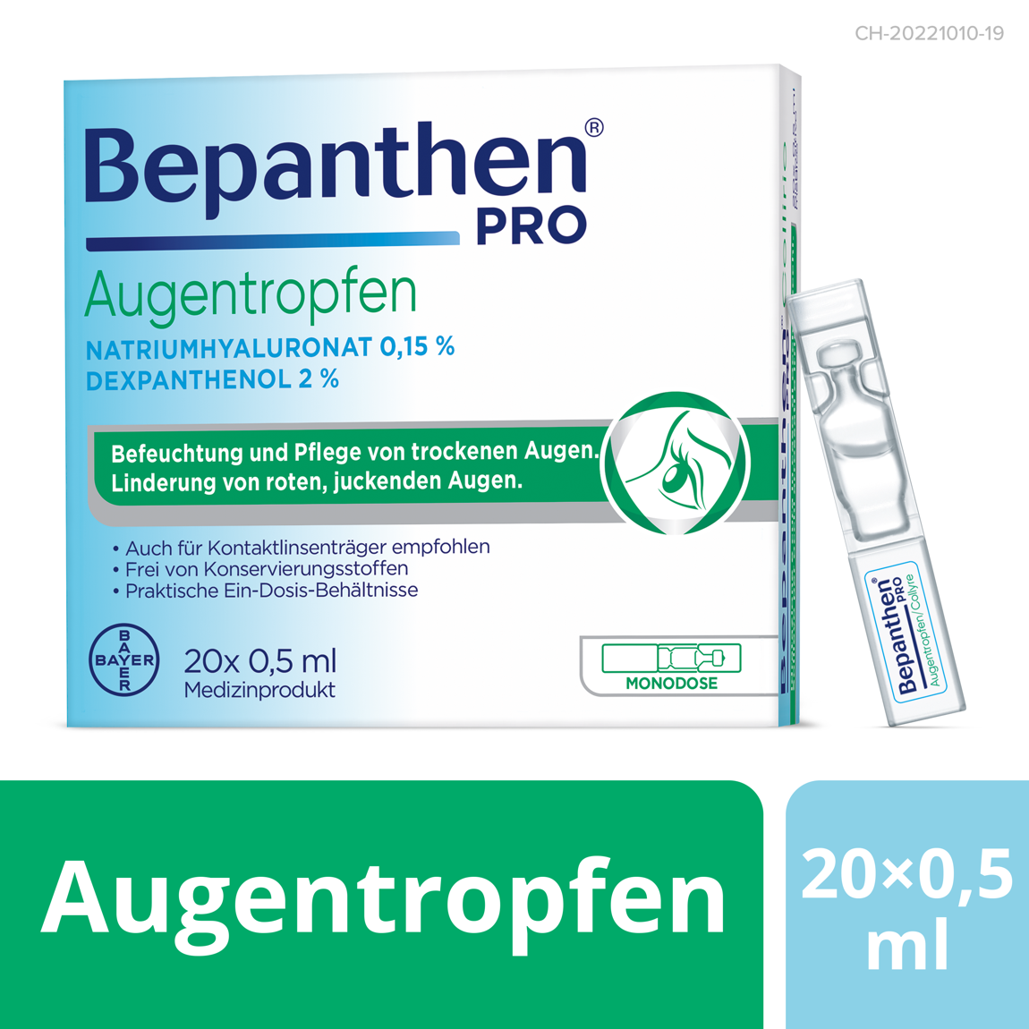 Bepanthen Pro Augentropfen 20 Monodosis 0.5 ml Bepanthen Pro Augentropfen 20 Monodosis 0.5 ml