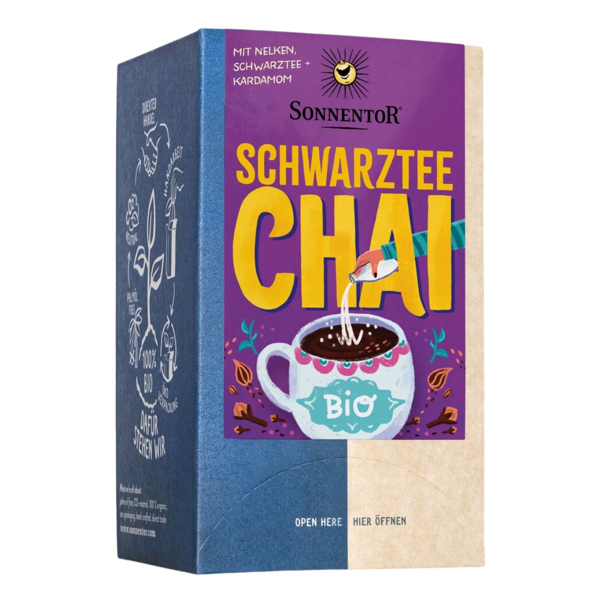 Sonnentor Schwarztee Chai Bio Beutel 18 Stück Sonnentor Schwarztee Chai Bio Beutel 18 Stück